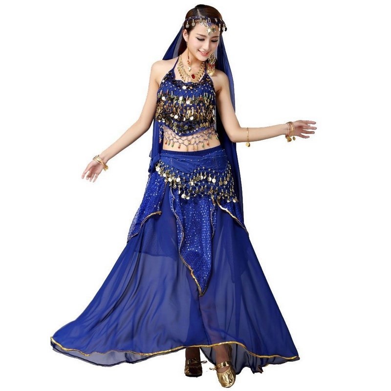 Tenue de danse orientale bleu argent - Costume 