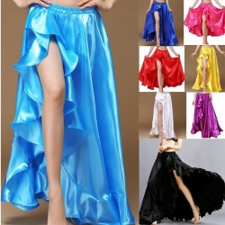 Jupe de danse satinée ondulée